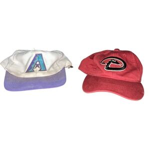 Vintage Diamondbacks Snake Hat A Blue and Purple Era Retro One Size Collector